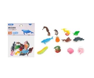 Obrázek z Zvířátka figurky mořský svět 12ks set 7cm  